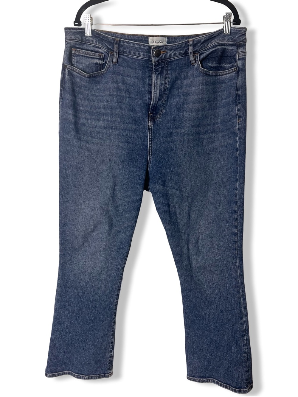 Frame Women’s‎ Bixby Crop Flare Jeans Medium Wash Sz. 33